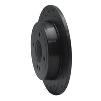 R1 Concepts R1 12-25 Dodge Attitude (Mexico) Rear Left Drilled & Slotted Black Brake Rotor