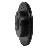 R1 Concepts R1 89-13 Infiniti G20 Front Right Drilled & Slotted Black Brake Rotor