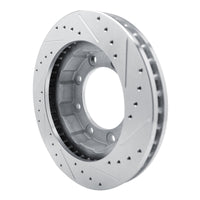 R1 Concepts R1 77-00 Chevrolet V30 & V3500 Pickup Front Left Drilled & Slotted Silver Brake Rotor