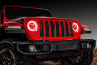 ORACLE Lighting Oracle Jeep Wrangler JL/Gladiator JT LED Surface Mount Headlight Halo Kit- w/o Controller
