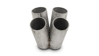 Vibrant 4 into 1 SS Turbo Mani Collector for All T4 in Flange 48mm Pipe OD 4.75in tall 78mmx64mm out
