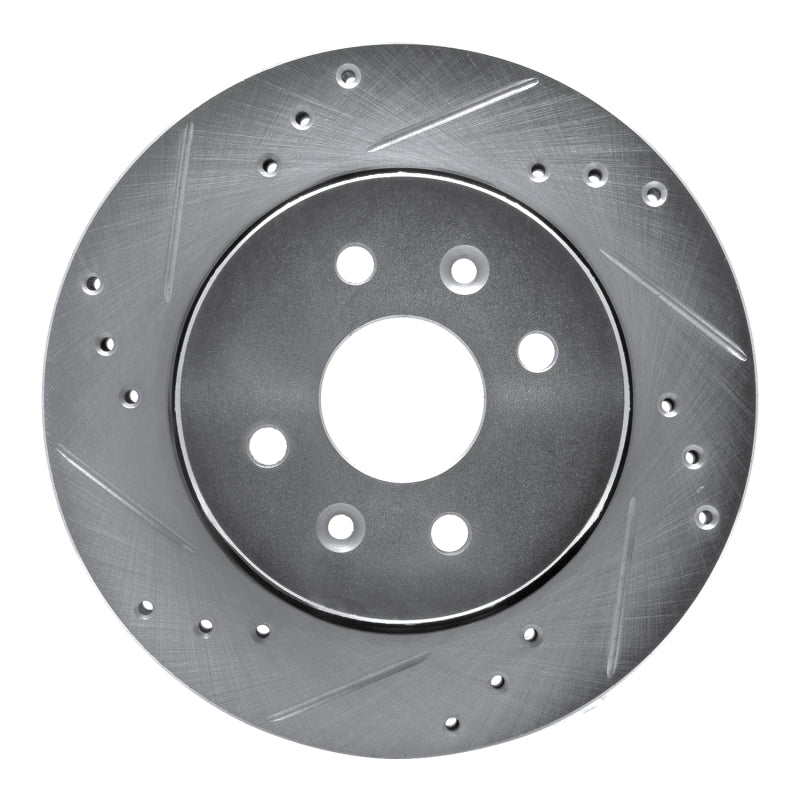 R1 Concepts R1 01-03 Kia SEPHIA Front Left Drilled & Slotted Silver Brake Rotor