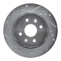 R1 Concepts R1 01-03 Kia SEPHIA Front Left Drilled & Slotted Silver Brake Rotor