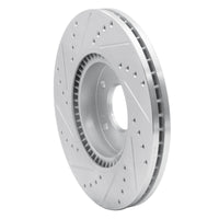 R1 Concepts R1 12-16 Kia SportAGE (USA/Canada) Front Right Drilled & Slotted Silver Brake Rotor