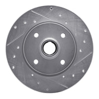 R1 Concepts R1 76-84 Porsche 924 Front Right Drilled & Slotted Silver Brake Rotor