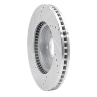 R1 Concepts R1 07-15 Chevrolet Equinox Front Right Drilled & Slotted Silver Brake Rotor