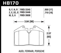 Hawk Performance Hawk 89-95 Ferrari 348 GTB/GTS Front/Rear / 89-94 Porsche 911 3.6L Front / 87-89 Porsche 911 3.3L Fr