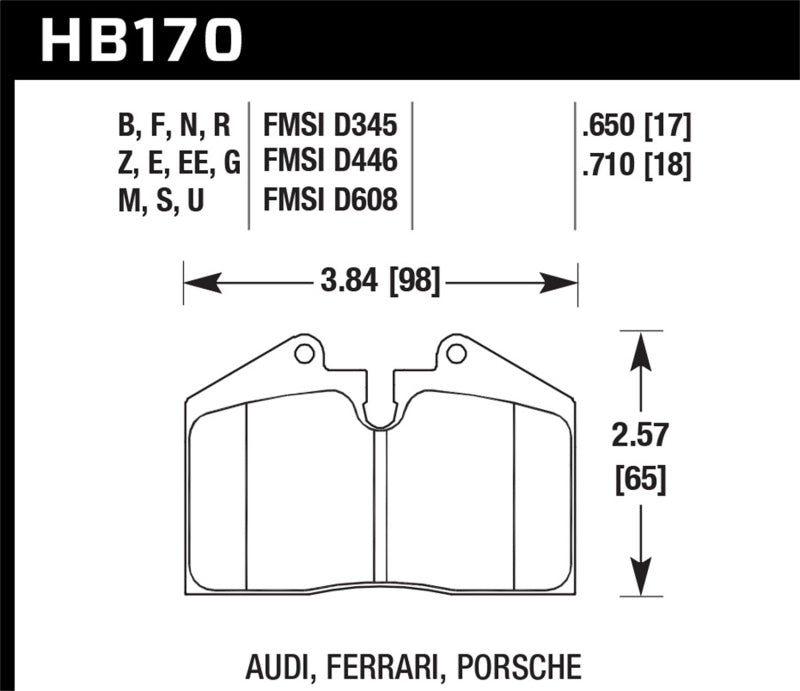 Hawk Performance Hawk 91-96 Porsche 911 HPS 5.0 Performance Street Rear Brake Pads
