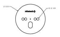 Ridetech Airspring Pattern Plate Centered