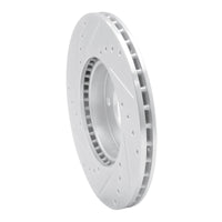 R1 Concepts R1 16-22 Chevrolet SPARK (USA/Canada) Front Right Drilled & Slotted Silver Brake Rotor