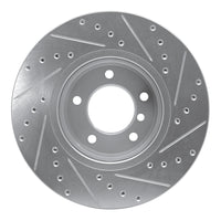 R1 Concepts R1 04-10 BMW 525I (USA/Canada) Front Left Drilled & Slotted Silver Brake Rotor