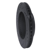 R1 Concepts R1 91-94 Toyota Previa Front Right Drilled & Slotted Black Brake Rotor
