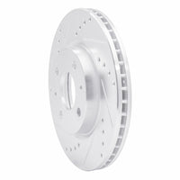 R1 Concepts R1 87-91 Sterling 825 Rear Left Drilled & Slotted Silver Brake Rotor