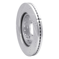 R1 Concepts R1 09-20 Chevrolet TAHOE Front Right Drilled & Slotted Silver Brake Rotor
