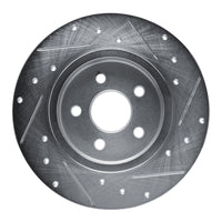 R1 Concepts R1 87-91 Chrysler TC Maserati Rear Left Drilled & Slotted Silver Brake Rotor