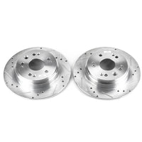 PowerStop Power Stop 02-04 Honda CR-V Rear Evolution Drilled & Slotted Rotors - Pair