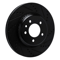 R1 Concepts R1 20-25 Land Rover Defender 90 Rear Right Drilled & Slotted Black Brake Rotor