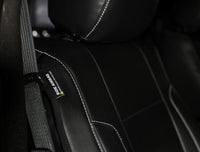 PRP Seats PRP 12-14 Ford Raptor Front Seat Covers (Pair) - Black w Silver Stitch