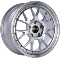 BBS LM-R 19x8.5 5x130 ET55 CB71.6 Diamond Silver Center Diamond Cut Lip Wheel
