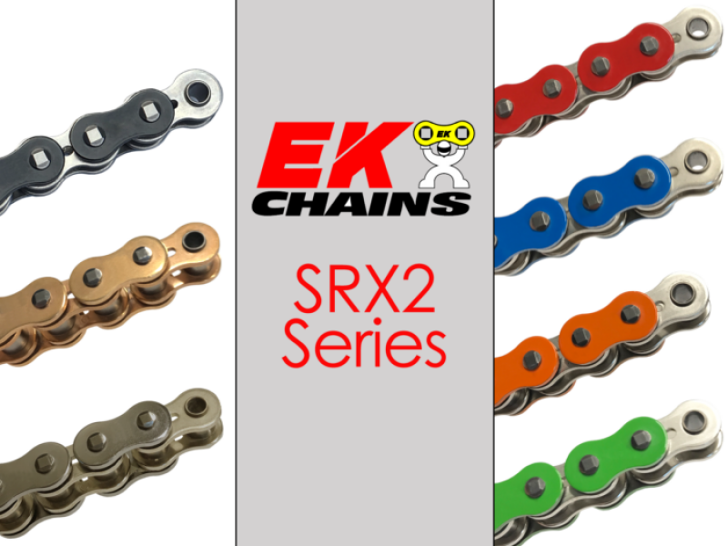 Vortex Racing EK 520 SRX2 Clip Master Semi Press 120 Links- Blue