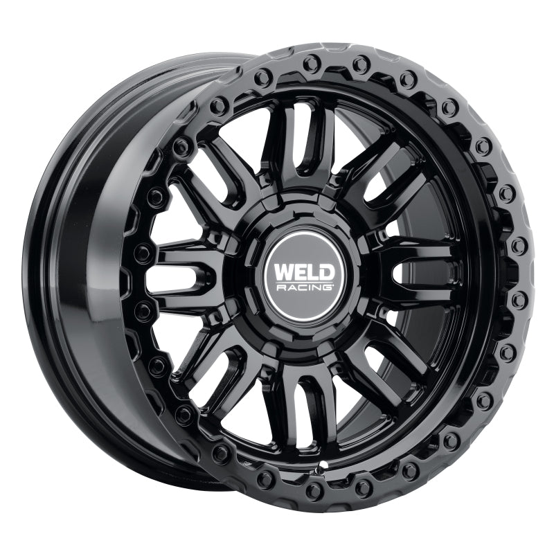 Weld Off-Road Swift 17x9in - 8x170 BP - ET-12 - 125.1mm CB - Gloss Black Wheel & Ring