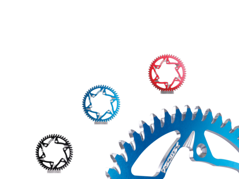 Vortex Racing Aluminum Rear Sprocket 428 50 Tooth- Blue