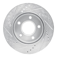 R1 Concepts R1 83-96 Buick Reatta Front Right Drilled & Slotted Silver Brake Rotor