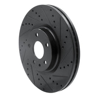 R1 Concepts R1 13-20 Ford Fusion Front Right Drilled & Slotted Black Brake Rotor