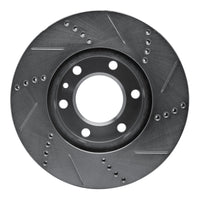 R1 Concepts R1 06-25 American Coach Patriot Front Left Drilled & Slotted Silver Brake Rotor