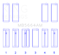 King Engine Bearings Nissan QR25DE DOHC 16 Valves (Size +0.75) Main Bearing Set