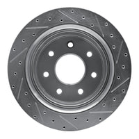 R1 Concepts R1 12-14 Ford F-150 4WD Rear Left Drilled & Slotted Silver Brake Rotor