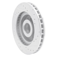 R1 Concepts R1 83-92 Chevrolet G20 Front Left Drilled & Slotted Silver Brake Rotor