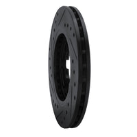 R1 Concepts R1 82-85 Nissan 720 Datsun Front Right Drilled & Slotted Black Brake Rotor