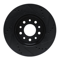 R1 Concepts R1 04-07 Ford Freestar Front Left Drilled & Slotted Black Brake Rotor