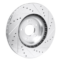 R1 Concepts R1 19-22 Hyundai Veloster N Front Left Drilled & Slotted Silver Brake Rotor