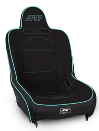 PRP Seats PRP Premier High Back Suspension Seat- Black/Teal Tweed