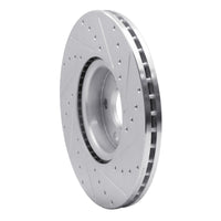 R1 Concepts R1 16-17 Volvo XC60 Front Left Drilled & Slotted Silver Brake Rotor