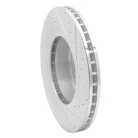 R1 Concepts R1 04-10 BMW 650I Convertible Front Left Drilled & Slotted Silver Brake Rotor