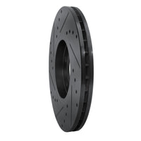 R1 Concepts R1 96-98 Volkswagen Jetta Sedan Front Right Drilled & Slotted Black Brake Rotor