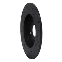R1 Concepts R1 12-18 Toyota Yaris (USA/Canada) Rear Left Drilled & Slotted Black Brake Rotor