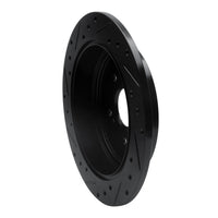 R1 Concepts R1 01-08 Acura MDX Rear Right Drilled & Slotted Black Brake Rotor