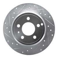 R1 Concepts R1 96-04 Volvo 850 Rear Left Drilled & Slotted Silver Brake Rotor