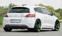 Rieger 00099254 VW 13 Mk3 Scirocco Rear Diffuser for Sport Tailpipe Left & Right - Carbon-Look