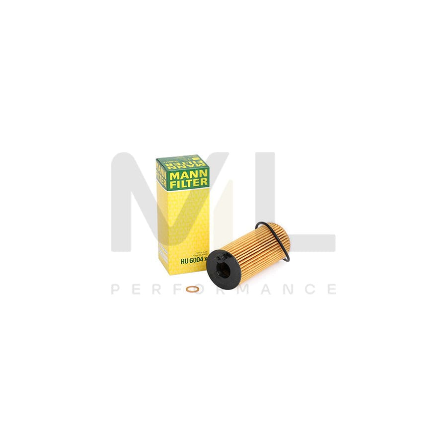 MANN-FILTER HU 6004 x Oil Filter with seal, Filter Insert | Performance Parts DirectCar Parts