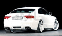 Rieger 00055408 Audi B8 B81 Rear Diffuser for Twin Tailpipe Left & Right (A5 & S5) -  Matte Black