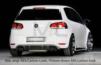 Rieger 00059511 VW Mk6 Golf Rear Diffuser for Twin Tailpipe Left & Right -  Matte Black