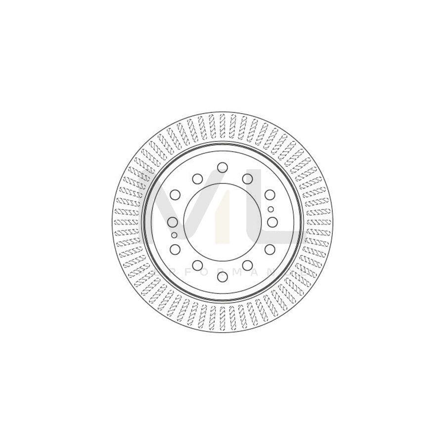 TRW DF6342 Brake Disc Vented, Painted | Performance Parts Direct Car Parts