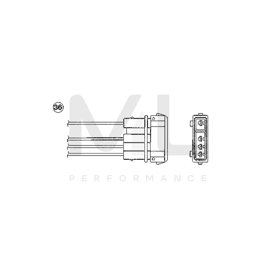 NTK Lambda Sensor / O2 Sensor (NGK 0254) - OZA572-E13