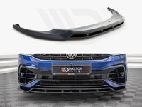 Maxton Design VW-TI-2F-R-FD1T+FD1RT Front Splitter V.1 VW Tiguan R / R-line MK2 Facelift (2020-) |
