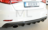 Rieger 00056823 Audi 8V Rear Diffuser for Sport Tailpipe Left & Right (A3 & S3) -  Matte Black